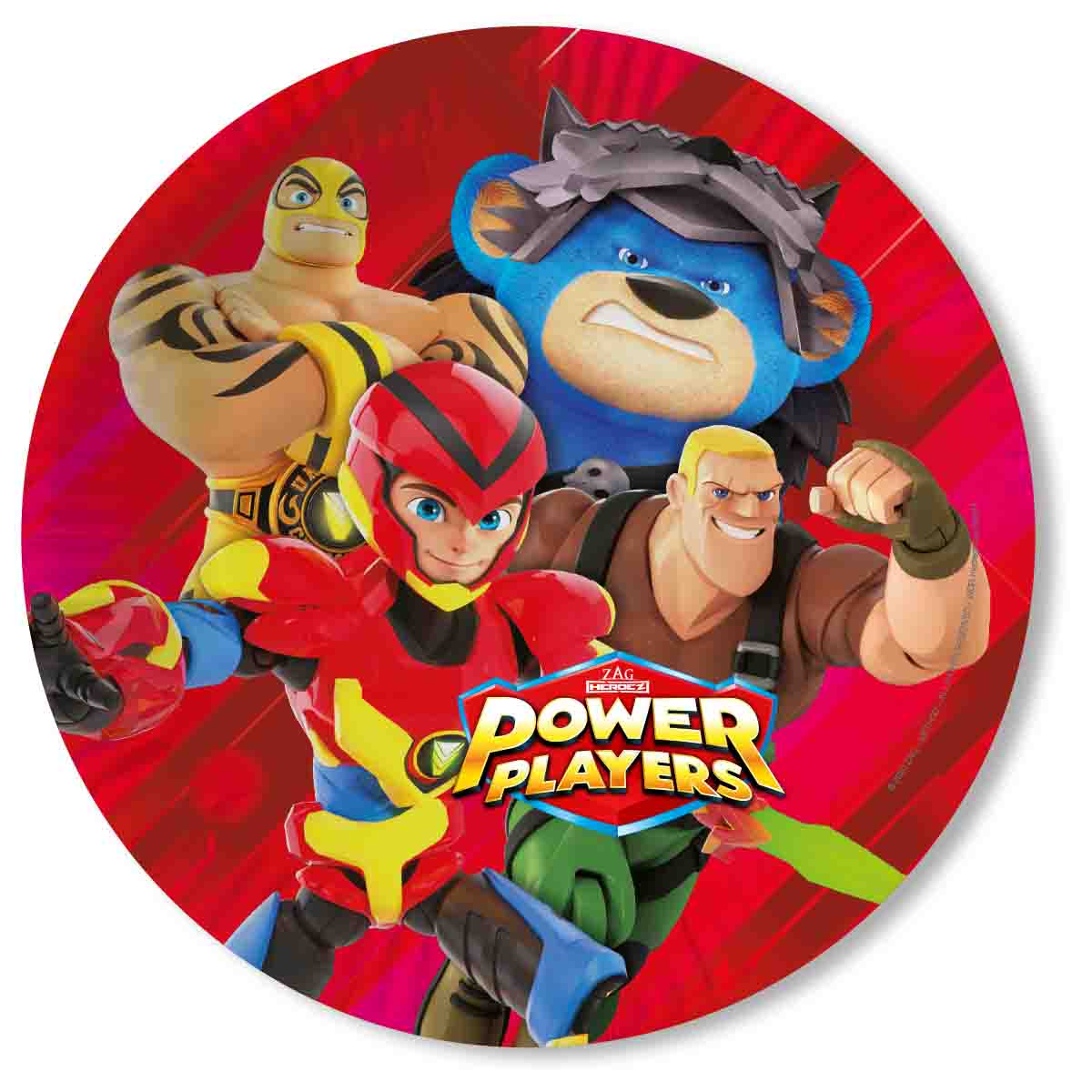 Power Players Teller 8 Stück