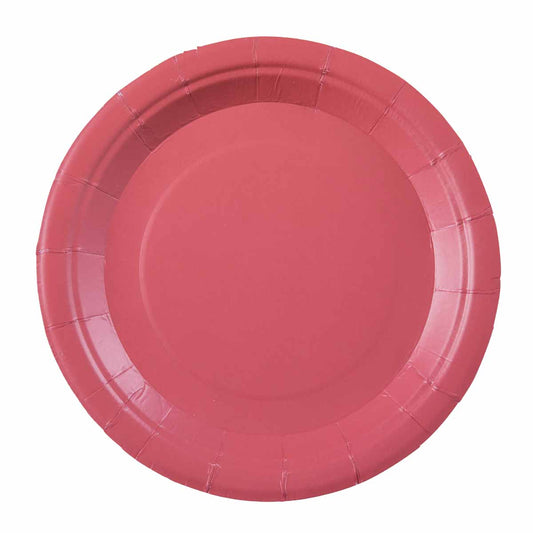 Rote Teller 10 Stück, stabil