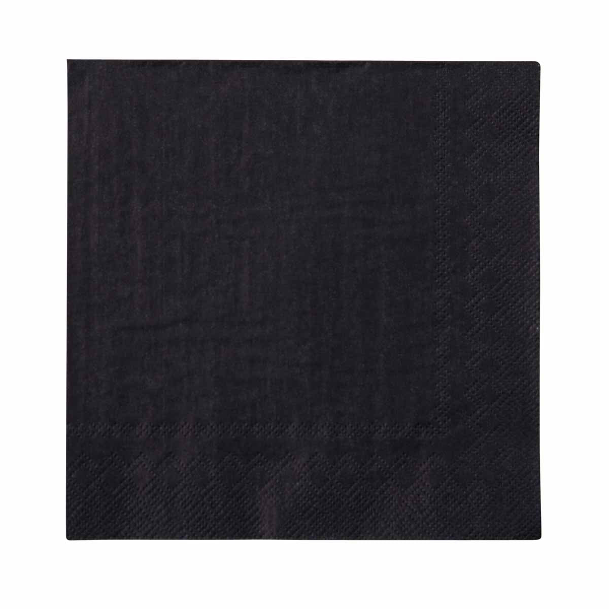 Schwarze Servietten 20 Stück