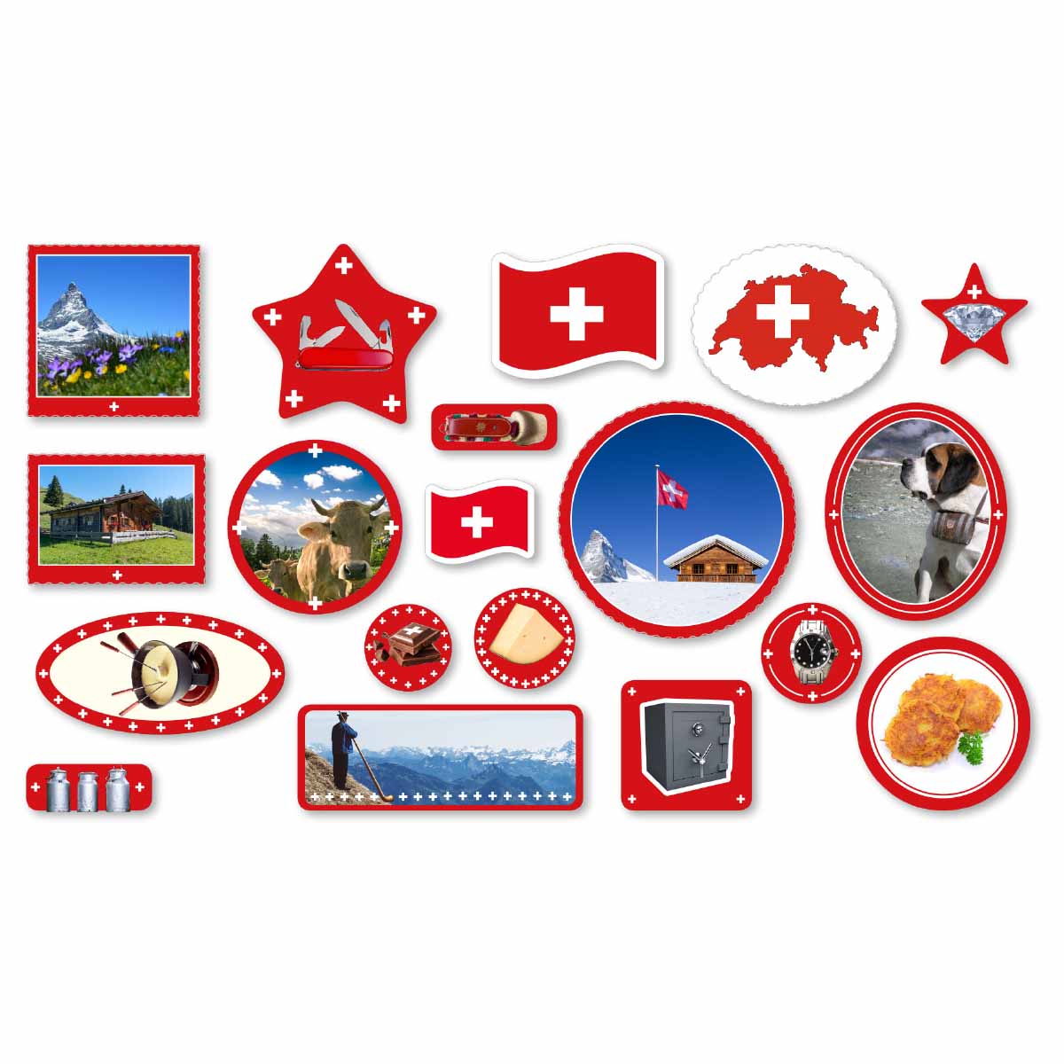 Schweiz-Konfetti XXL