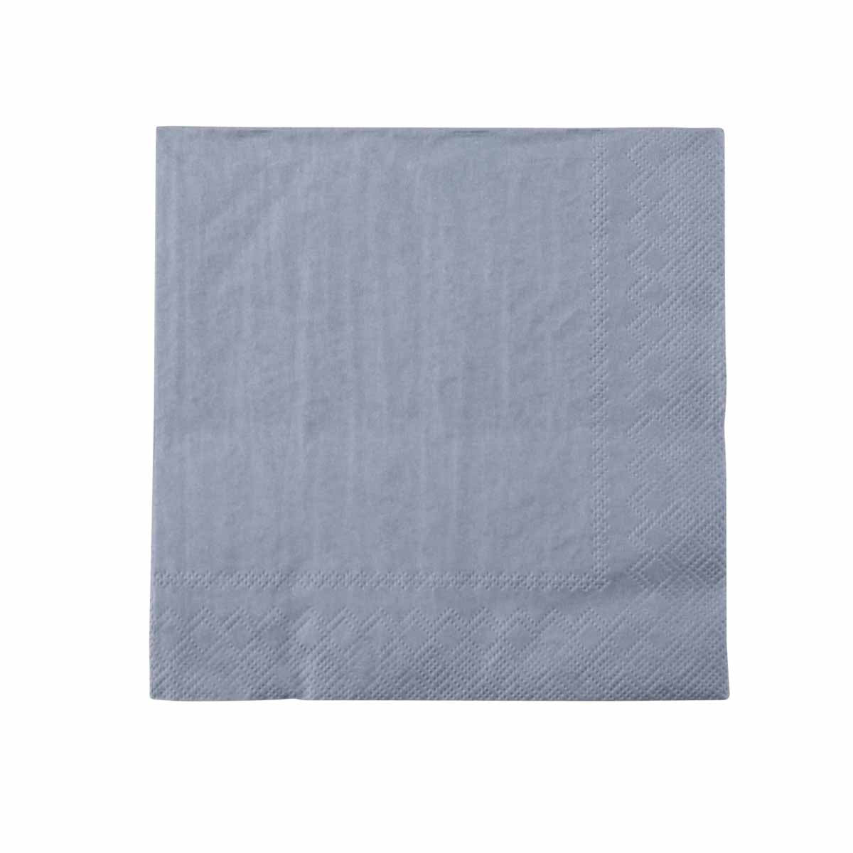 Silbergraue Servietten 20 Stück