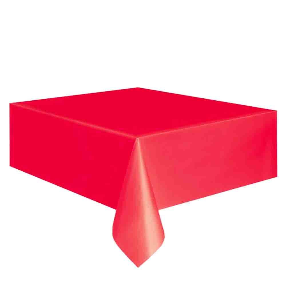 Kunststoff-Tischdecke Rot- Partyzubehör Tischdekoration Firlefantastisch – Firlefantastisch Der Partyshop