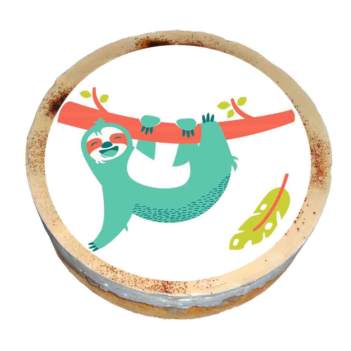 Essbarer Tortenaufleger Hängendes Faultier