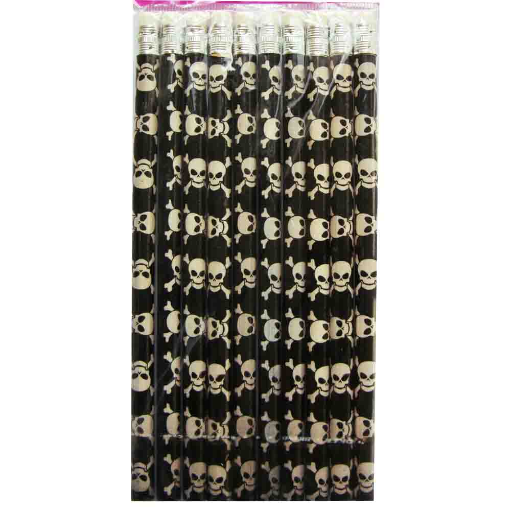 Totenkopf-Bleistift 10 Stück