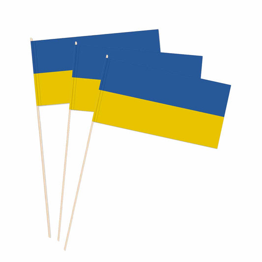 Ukraine Papierflaggen 10 Stück
