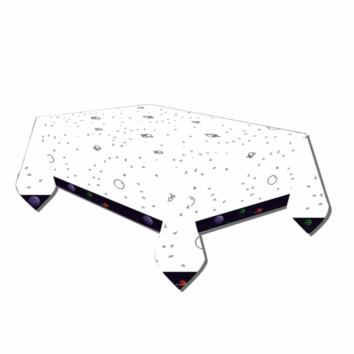 Tischdecke Weltraum Planeten aus Papier 1,20 x 1,80 m