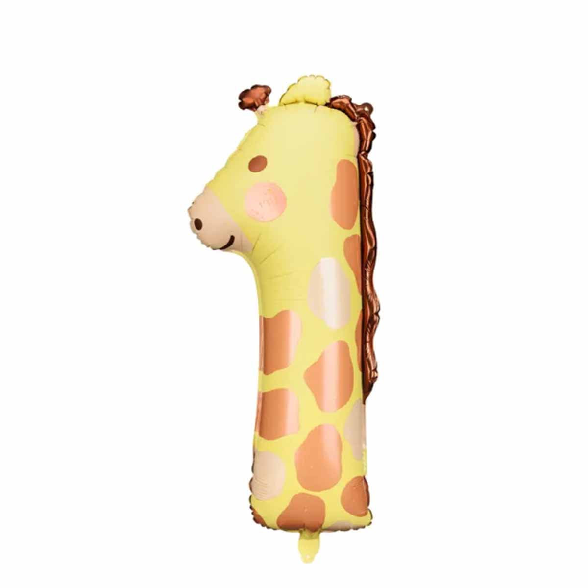 Folienballon 1 Giraffe 90 cm