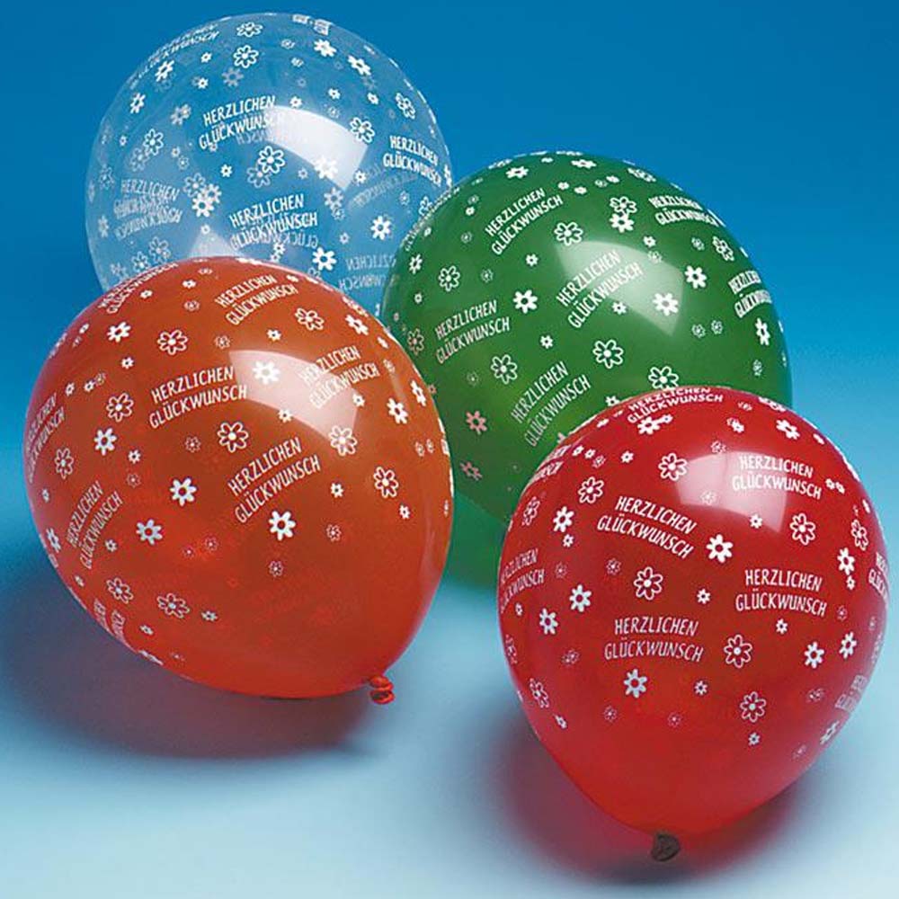 Ballons Herzlichen Glückwunsch 5St.