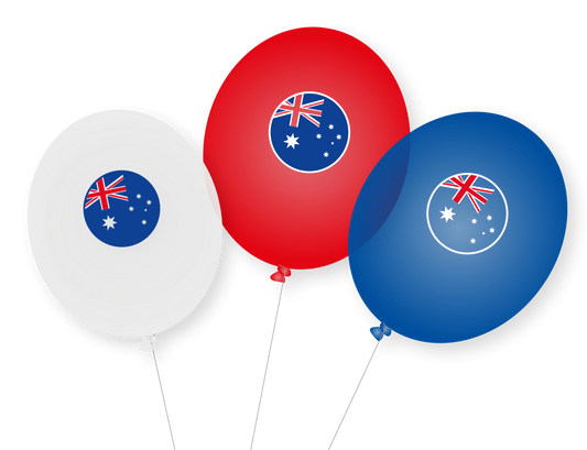 Australien-Ballons 9 Stück