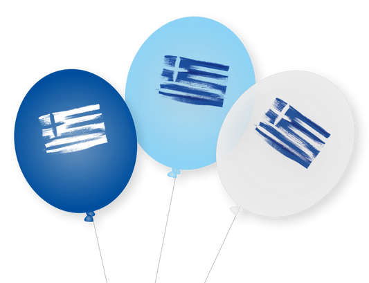 Griechenland-Ballons 9 Stück