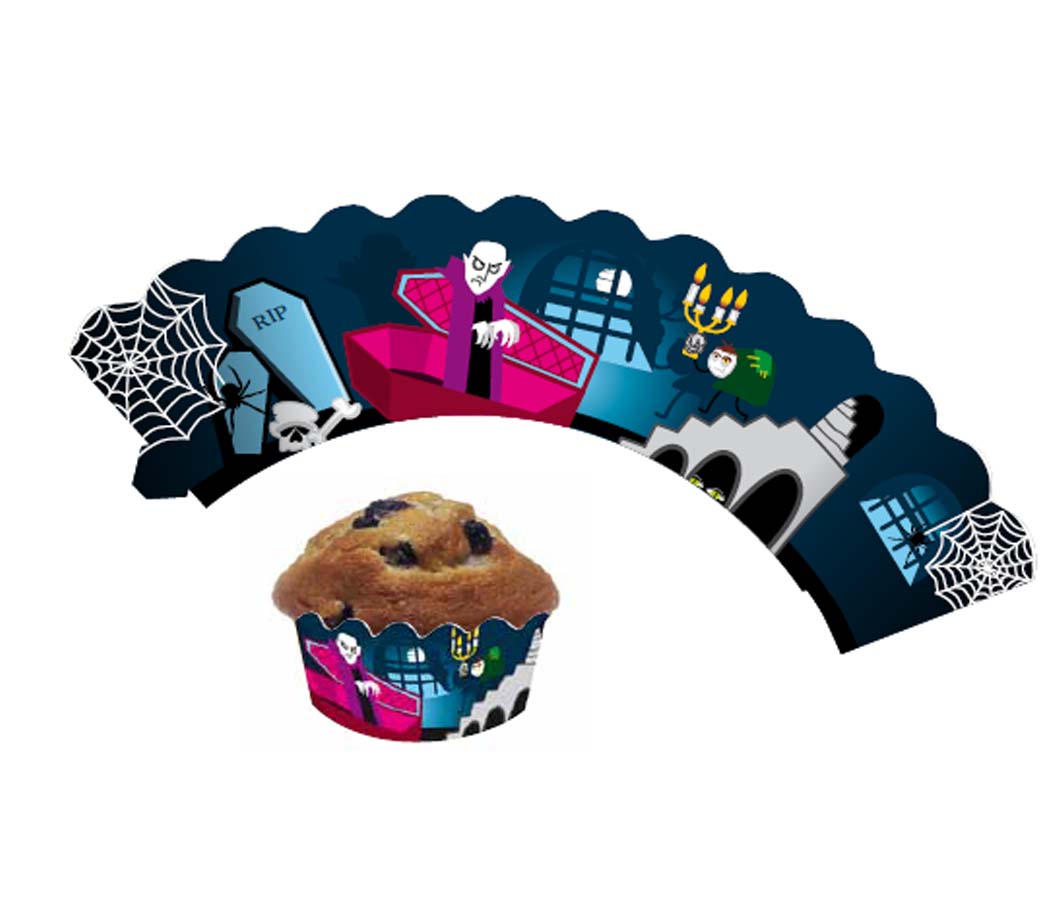 Cupcake Banderolen Vampir 12St.