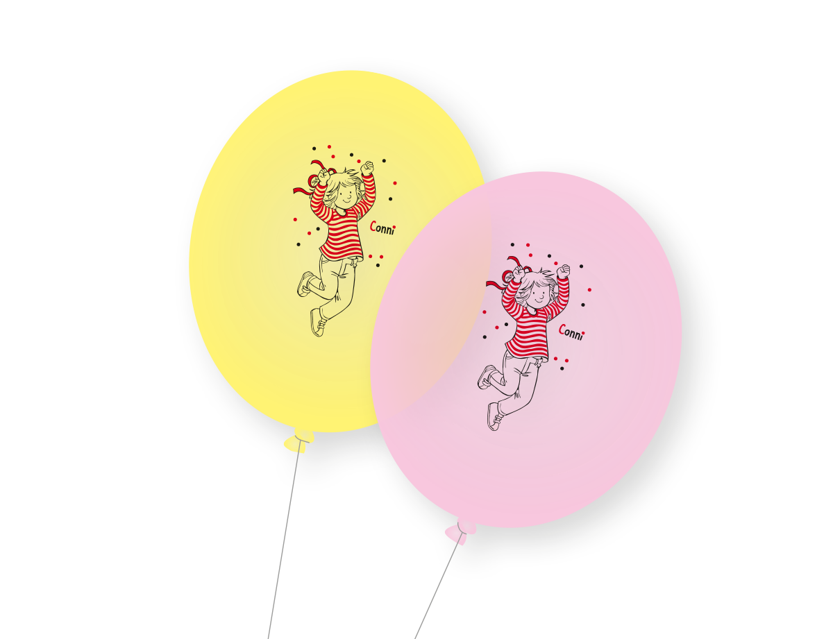 Meine Freundin Conni Dekoset Servietten, Wimpelkette, Konfetti und Ballons