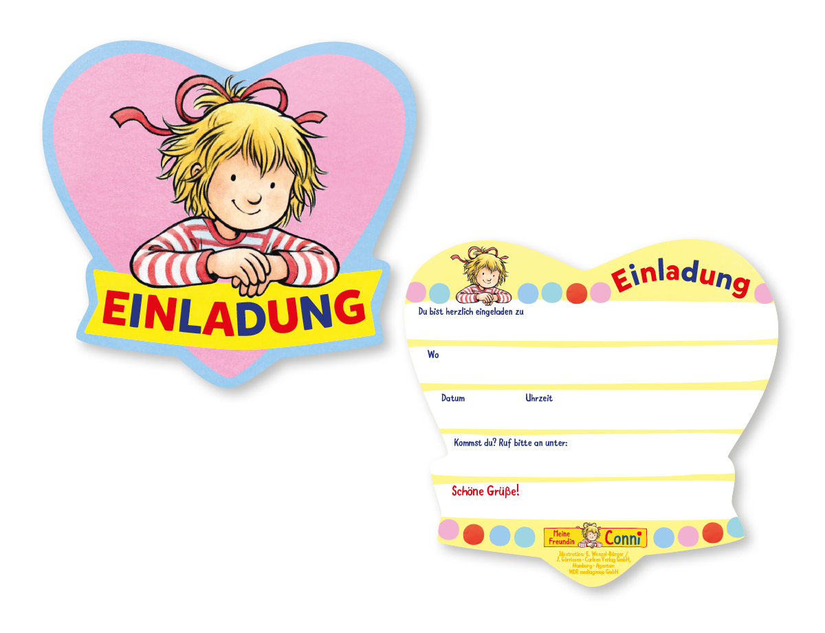 "Meine Freundin Conni" Einladungen 8 Stück