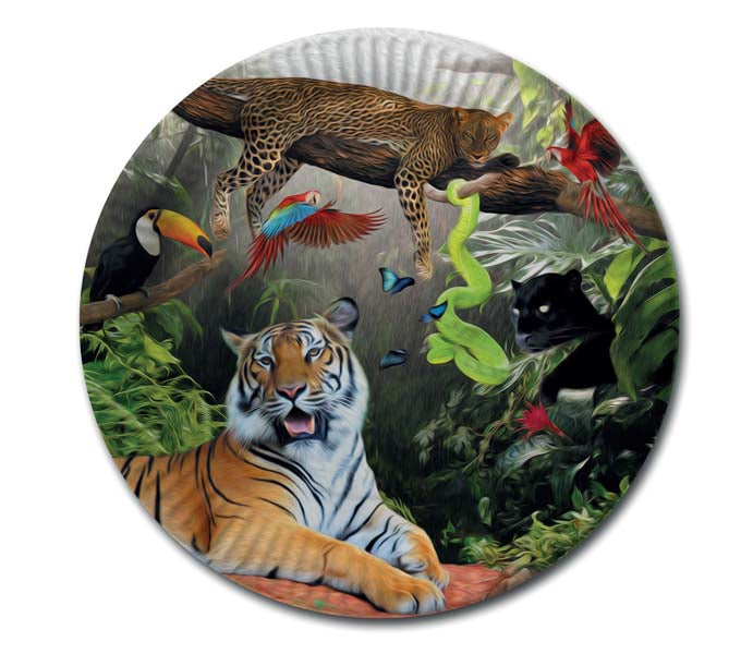 Dschungel-Teller 8 Stück
