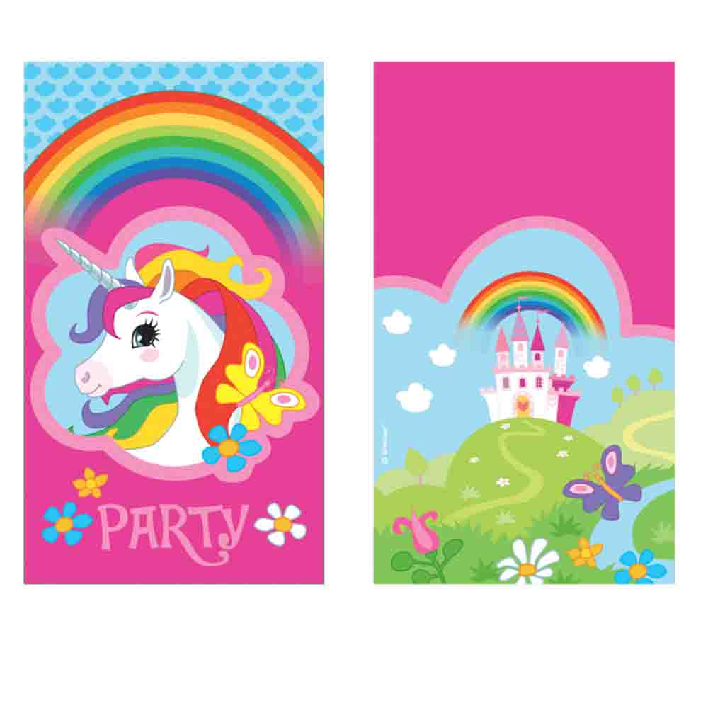 Einladungen Einhorn Regenbogen