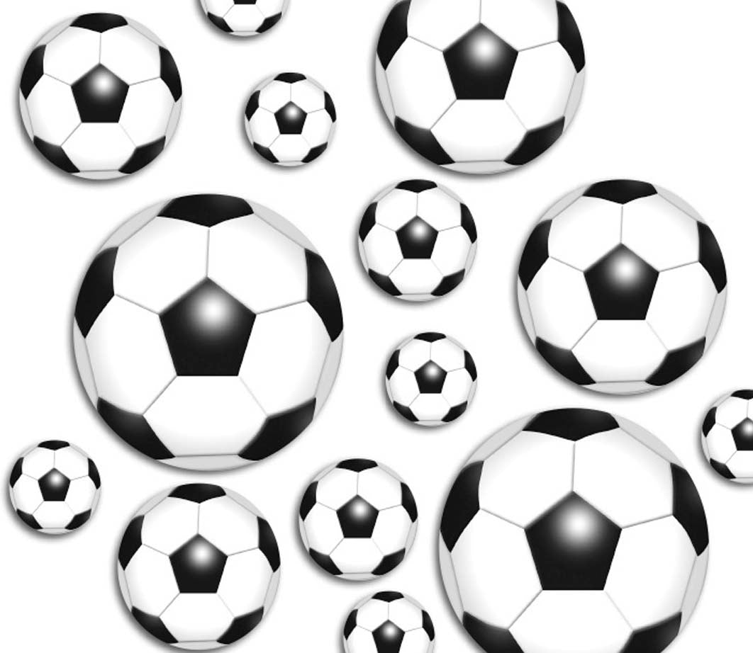 Fußbälle-Konfetti XXL