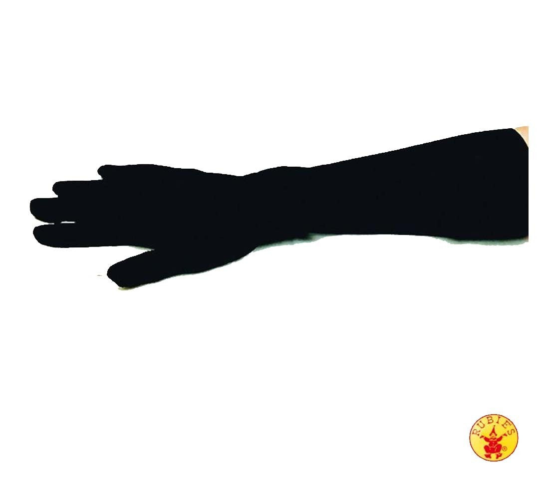 Satin-Handschuhe Schwarz