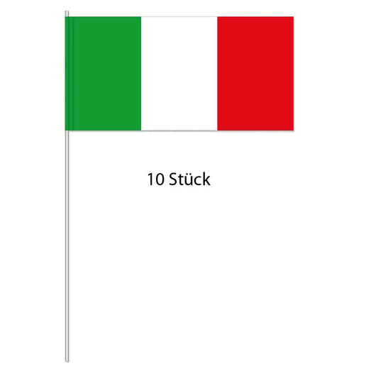 Papierflaggen Italien 10 Stück