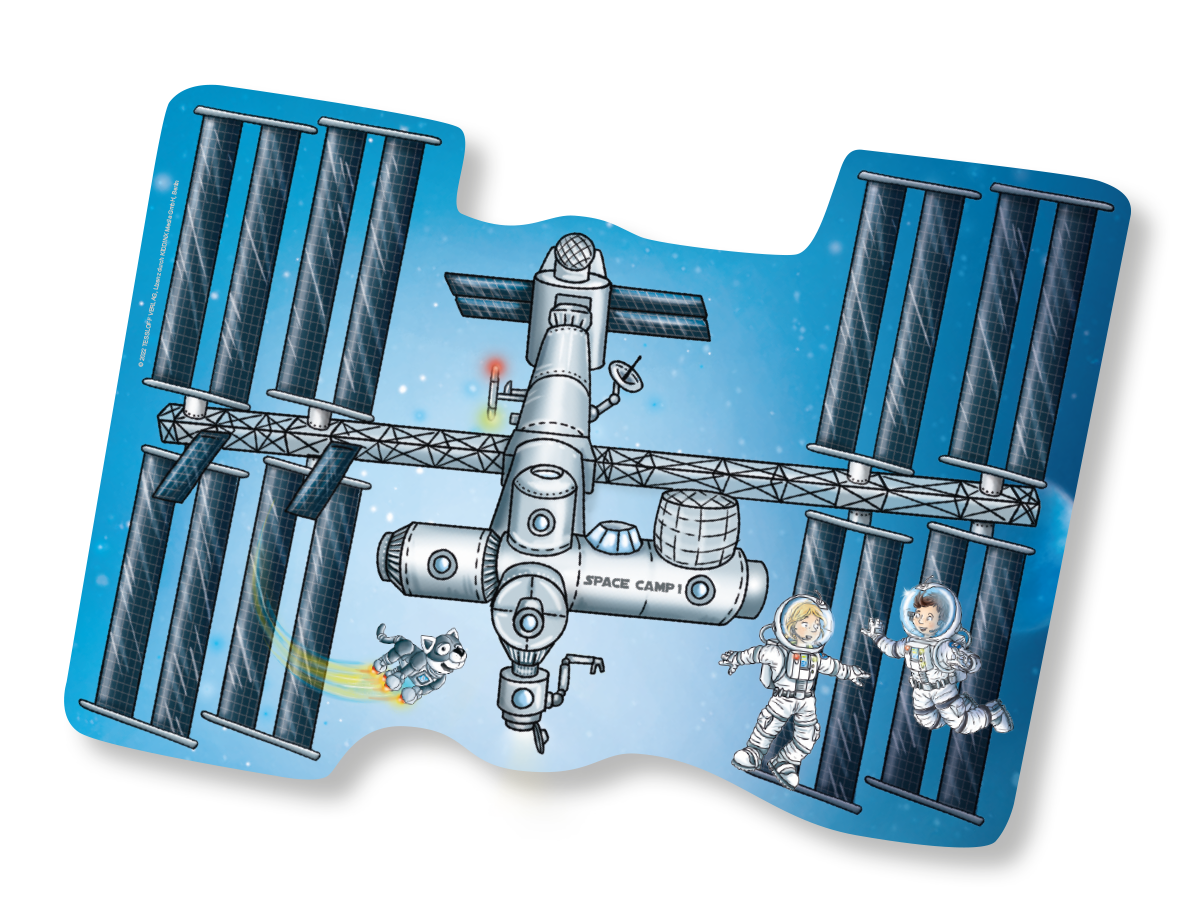 Astronaut Major Tom Platzsets 8 Stück Rückseite zum Ausmalen