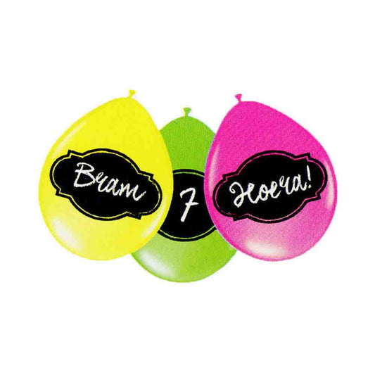 Beschreibbare Neonballons 6St.