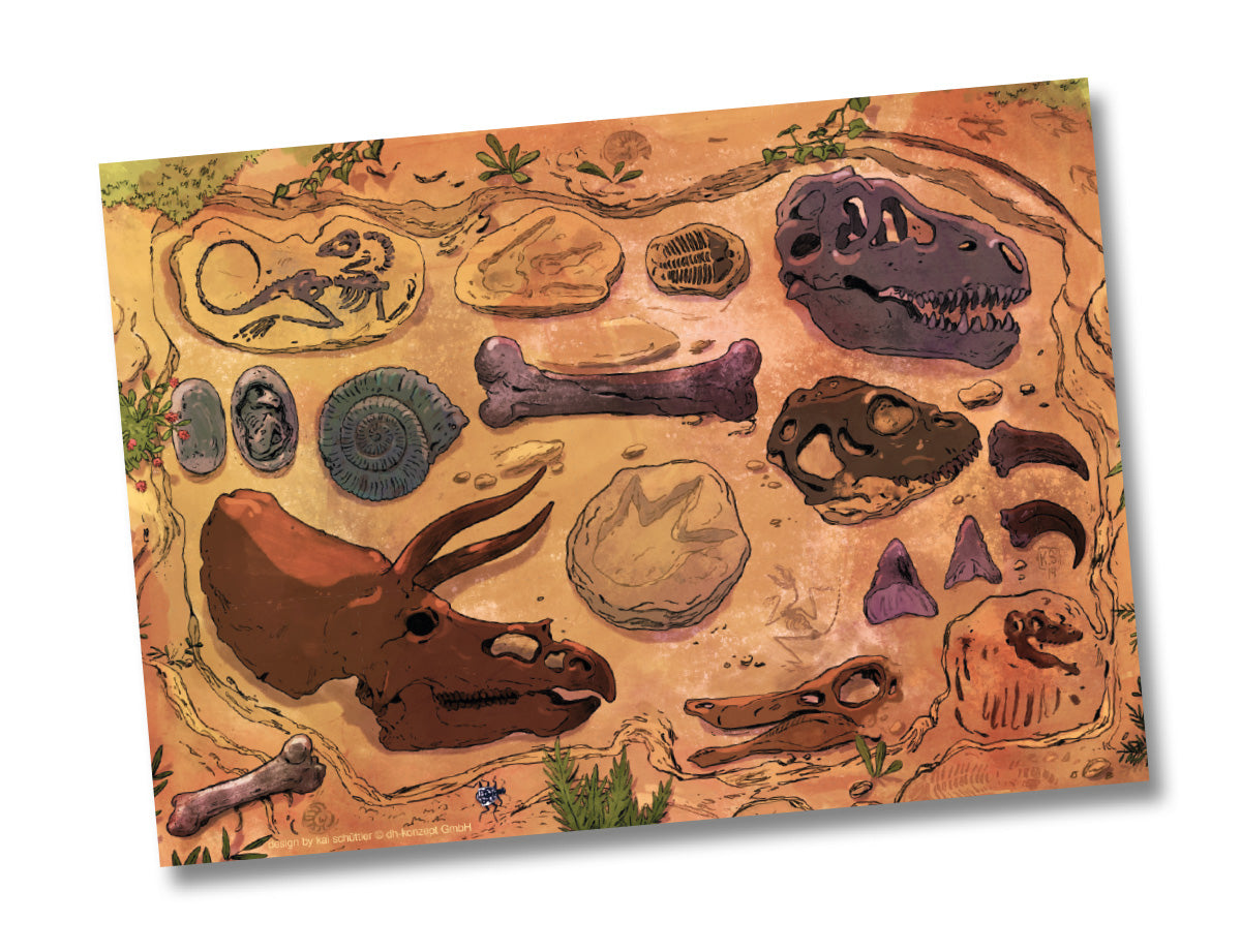 Dino-Kampf Platzsets 6 Stück