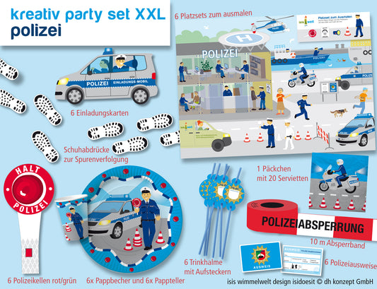 Polizei-Partybox-XXL 89tlg.