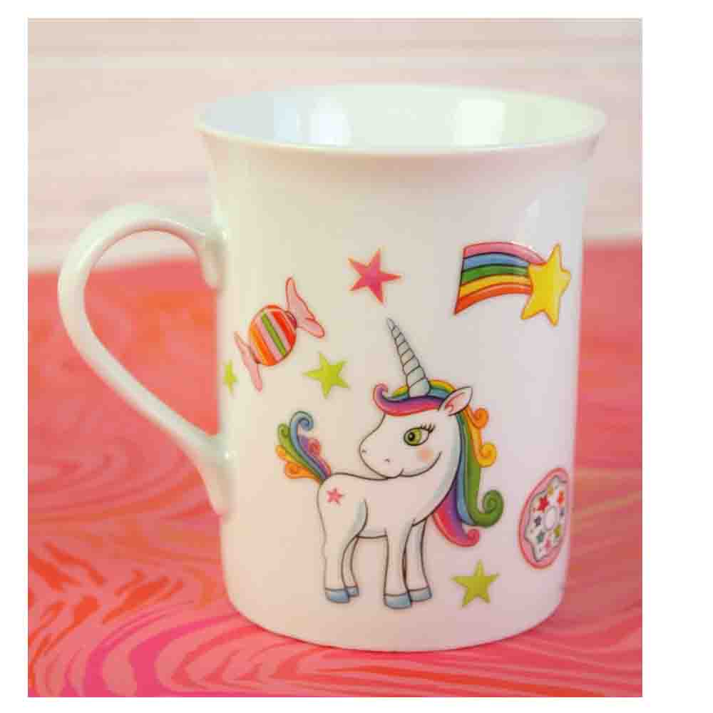 Porzellan-Sticker Einhorn