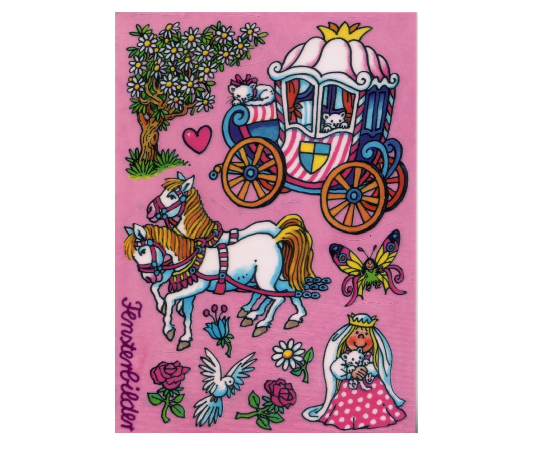 Fensterbild Einladungskarte Kutschfahrt