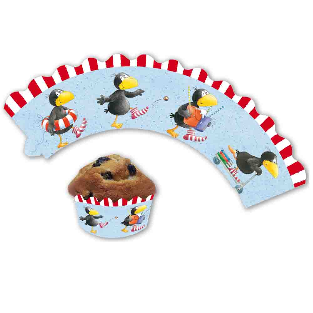 Der kleine Rabe Socke Cupcake Banderolen