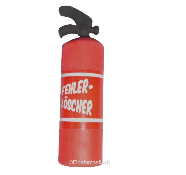 Radiergummi Feuerlöscher