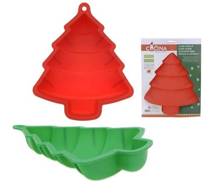 Silikon-Kuchenform Tannenbaum Grün