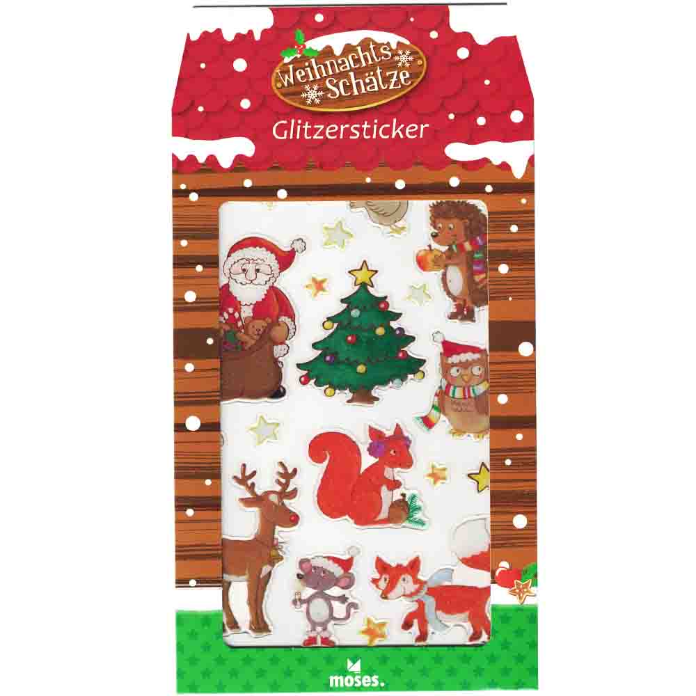 Glitzersticker Weihnachtsschätze
