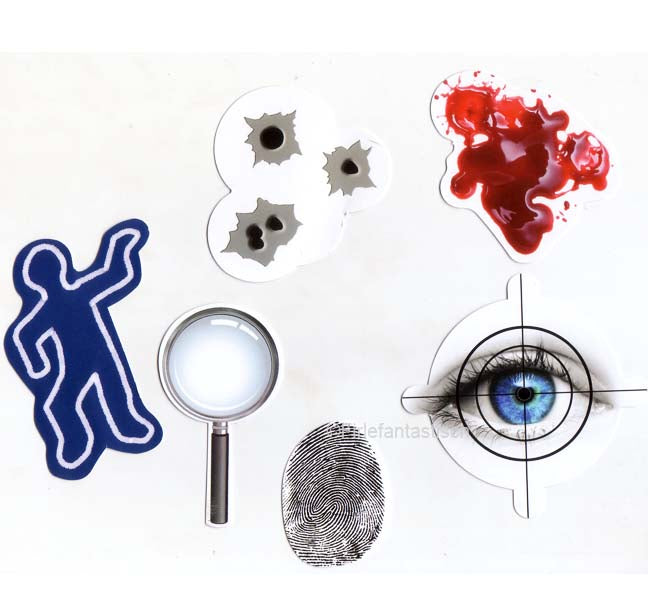 Polizei Dekoset Servietten, Wimpelkette, Konfetti und Ballons