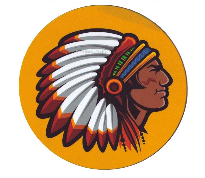 Essbarer Tortenaufleger Indianerhäupling