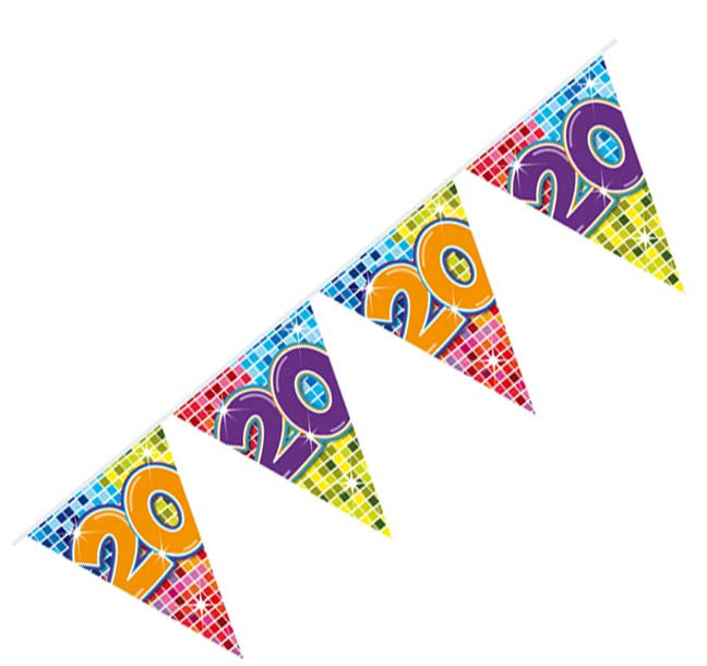 Wimpelkette 20.Geburtstag