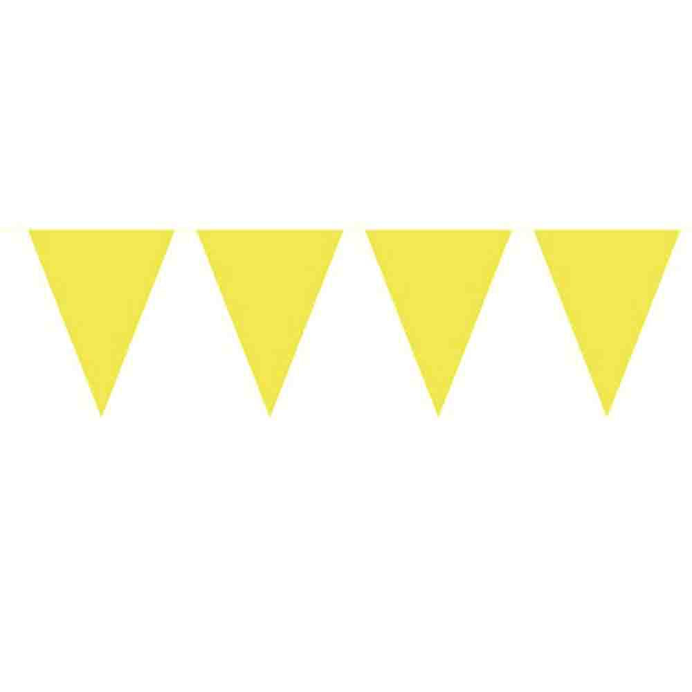 Wimpelkette Gelb 10m