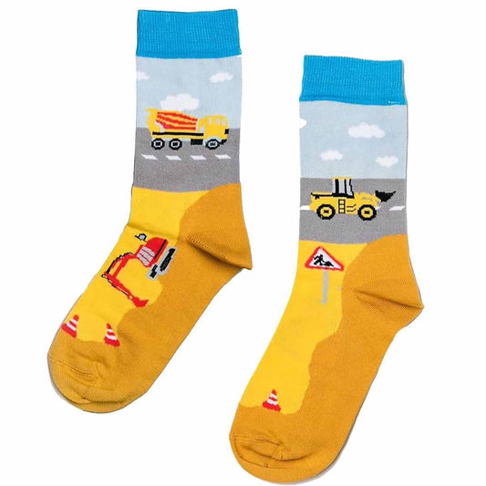 Baustelle Socken Kinder