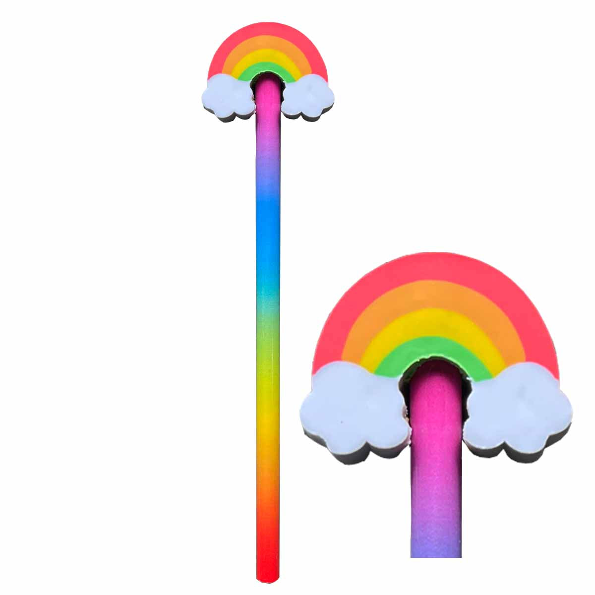 Bleistift Regenbogen mit Radiergummi Regenbogen 1 Stück