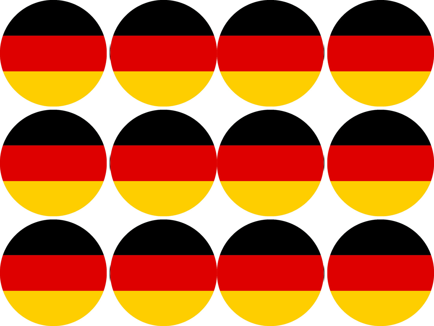 Essbare Muffinaufleger Deutschland 12 Stück