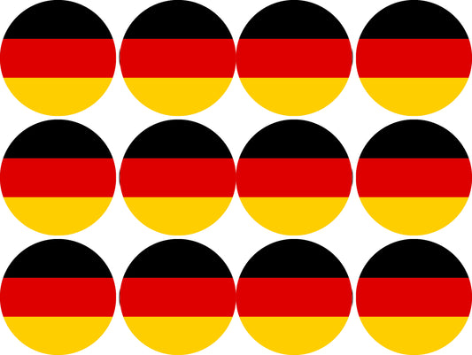 Essbare Muffinaufleger Deutschland 12 Stück