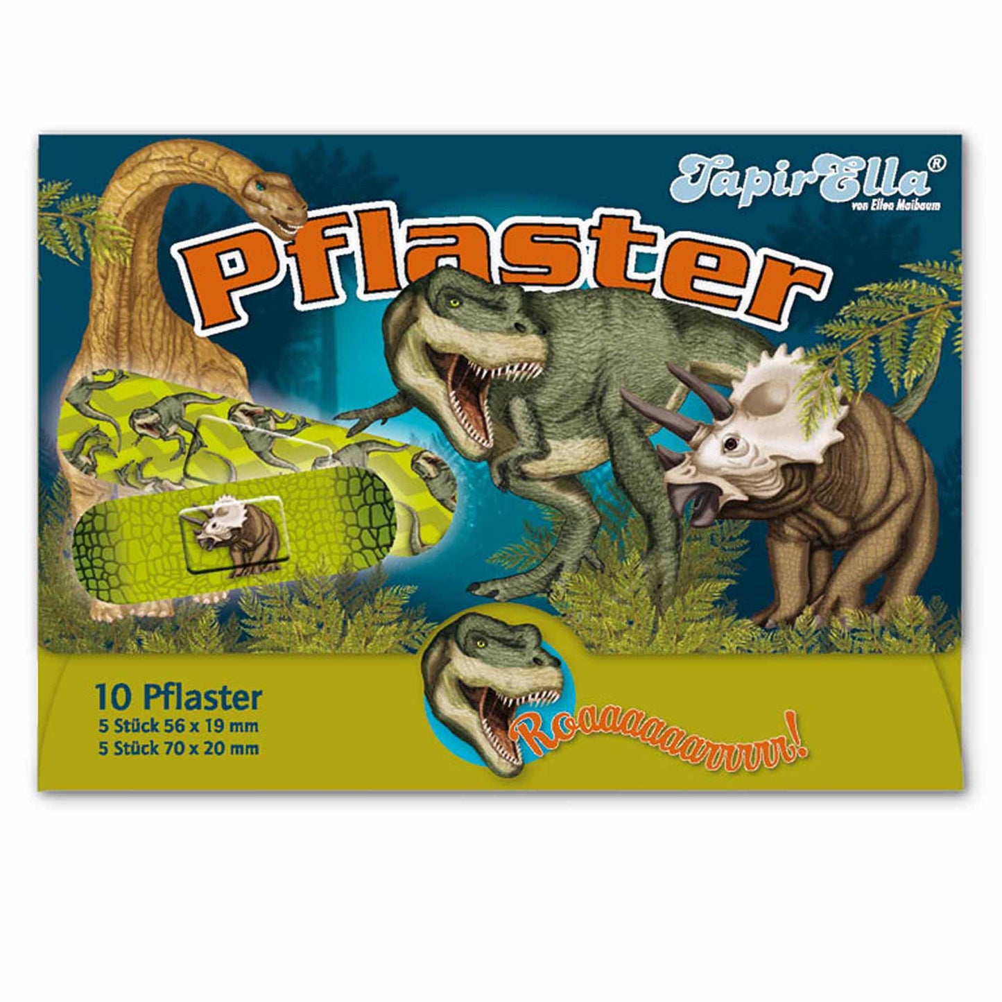 Pflaster Dino T-Rex 10 Stück