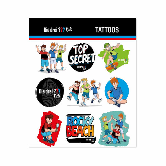 Die Drei ??? Kids Tattoo Bogen
