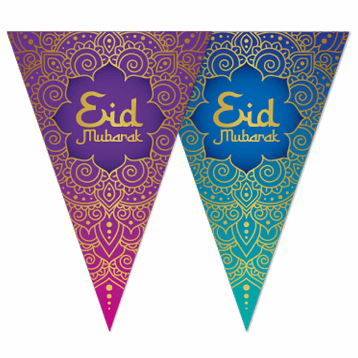 Eid Mubarak Wimpelkette 6m