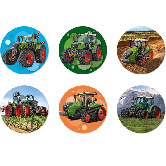 Essbare Muffinaufleger Traktor Fendt 12 Stück