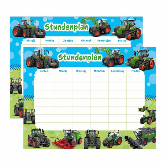 2 Stundenpläne TRAKTOR FENDT für die Schule