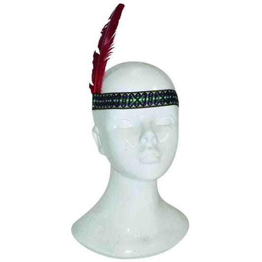 Indianer-Stirnband mit Feder