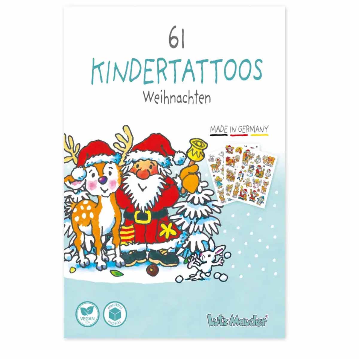 Kindertattoos Weihnachten 61 Stück