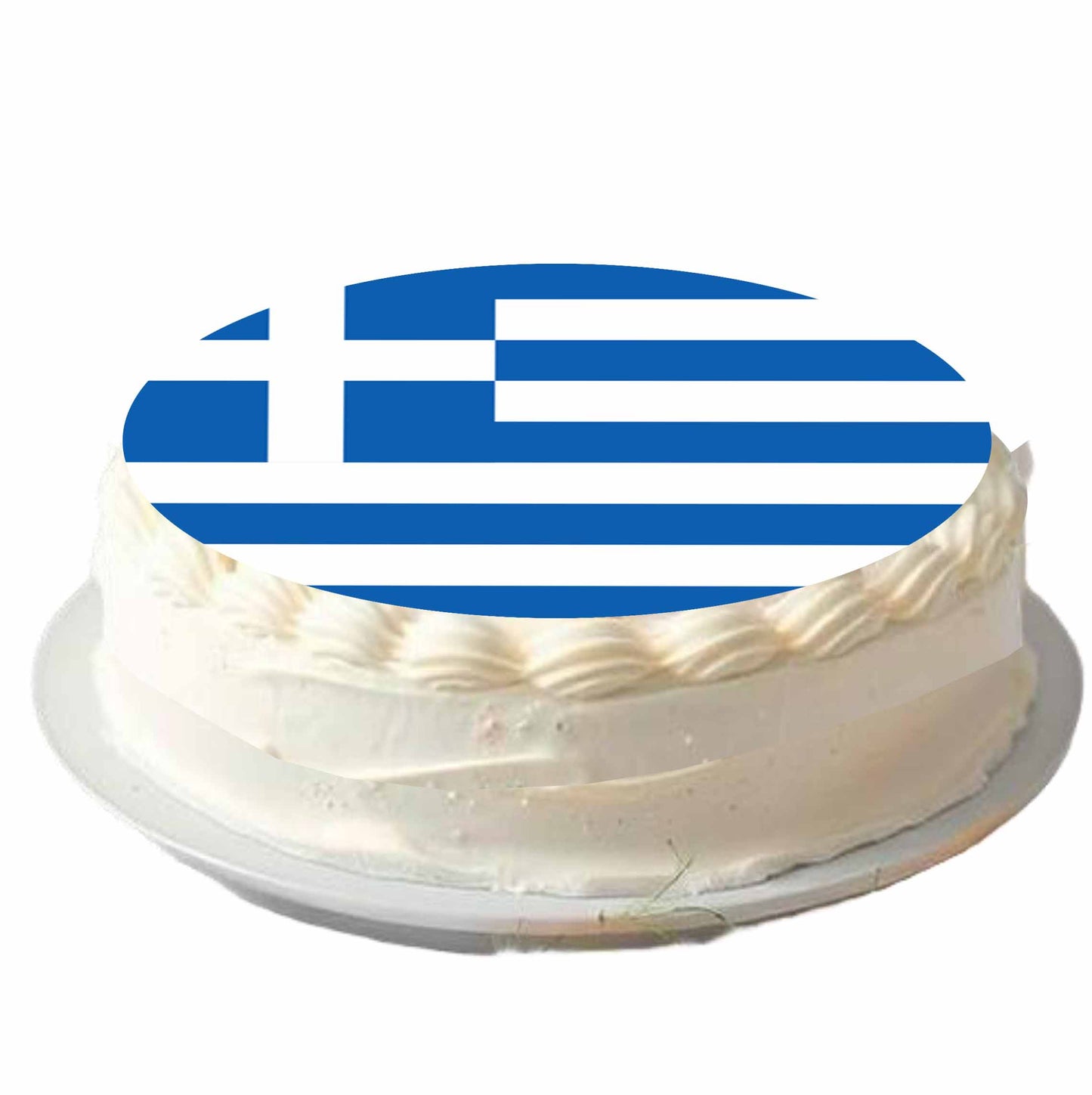 Essbarer Tortenaufleger Griechenland 20cm Durchmesser