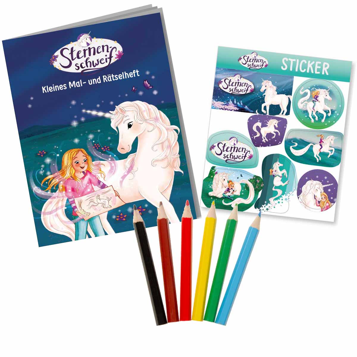 Sternenschweif Mitgebselset Rätselheft + Sticker + Buntstifte