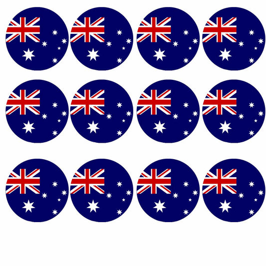 Essbare Muffinaufleger Australien 12 Stück
